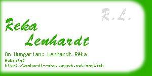 reka lenhardt business card